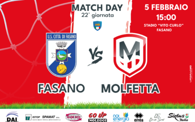 US FASANO – MOLFETTA CALCIO: LE INFORMAZIONI UTILI