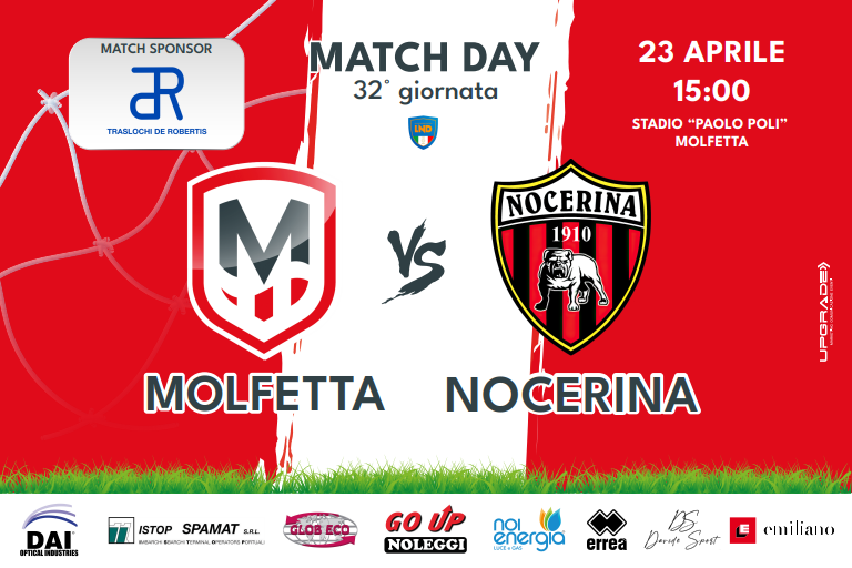 MOLFETTA CALCIO – NOCERINA: LE INFORMAZIONI UTILI