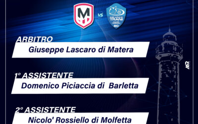 Designazione arbitrale Molfetta Calcio Femminile vs Apulia Trani