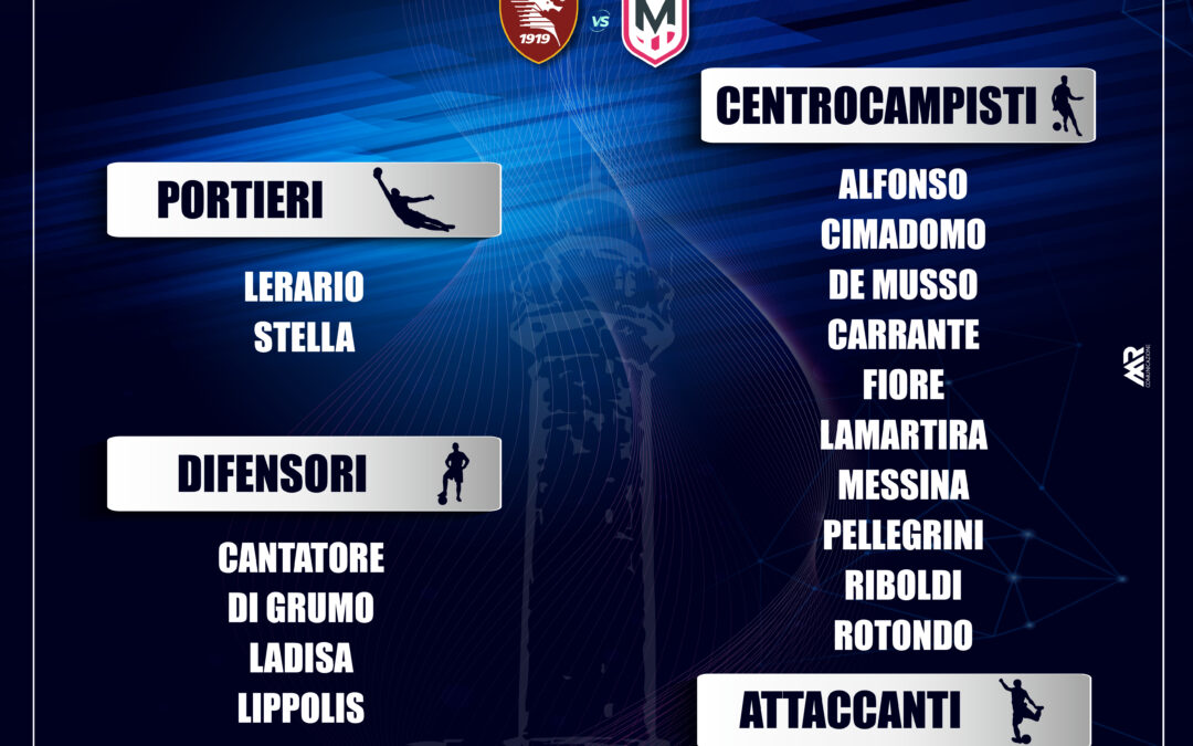 Le convocate: Salernitana vs Molfetta Calcio Femminile
