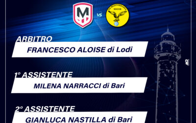 Designazione arbitrale Molfetta Calcio Femminile vs Vis Mediterranea