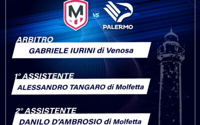 Designazione arbitrale Molfetta Calcio Femminile vs Palermo Women