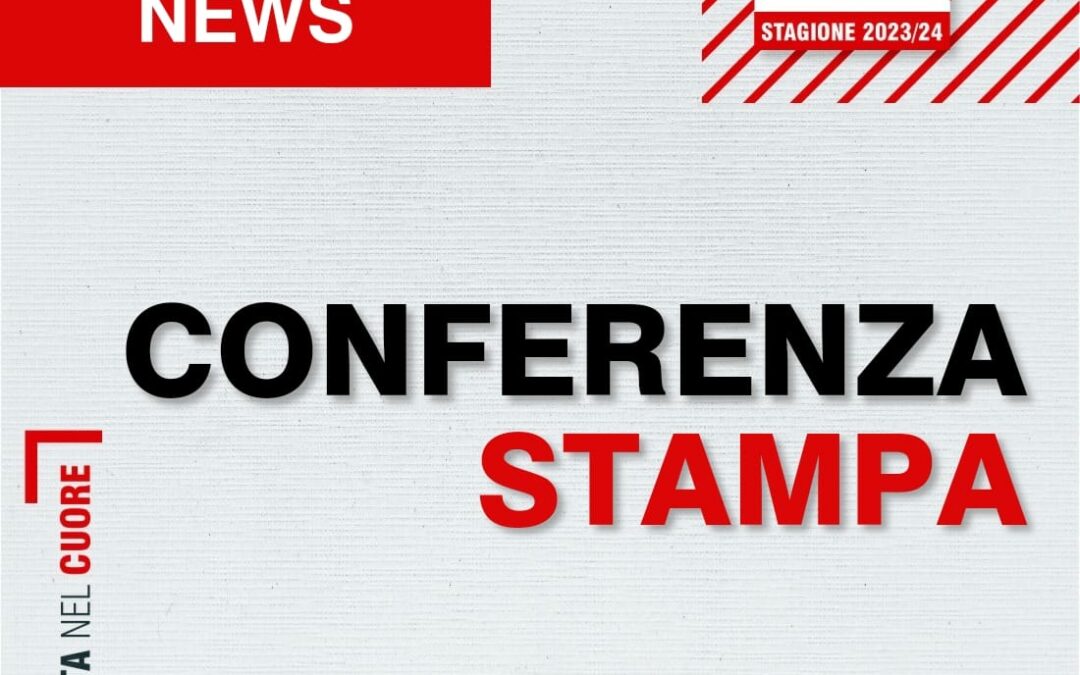 Conferenza Stampa di presentazione del nuovo Allenatore e dello Staff Tecnico