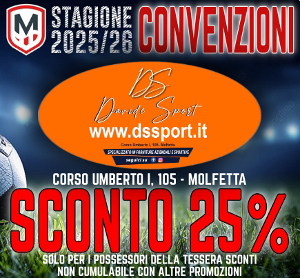 Molfettacalcio Convenzione Dssport