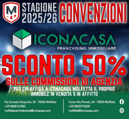 Molfettacalcio Convenzione Iconacasa