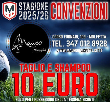 Molfettacalcio Convenzione Parrucchiere